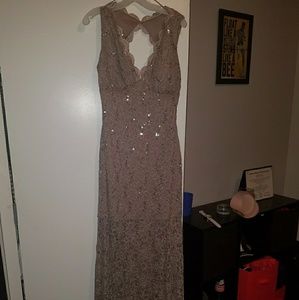 Davids Bridal formal lace gown